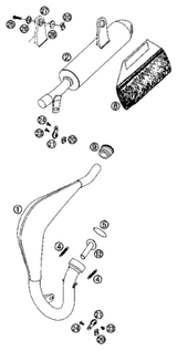 KTM FRONT WHEEL HUB CPL.   2002 2005 50 SX Pro Junior LC 45109010044