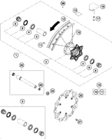 KTM SPOKE KIT REAR '19' BLACK ON DEMAND 2022 125 SX Chassis 00050000975