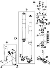 KTM BOTTOM TRIPLE CLAMP CPL. 2014 250 XCW 78101132120