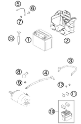 KTM ROCKER ARM EXHAUST CPL.  2005 2005 2006 640 ADV 58536061144