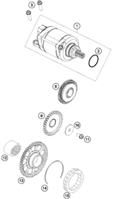 KTM Main shaft, cmpl. 2019 350 SX-F 79333001000