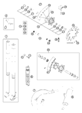 KTM REAR RIM 2,15X18'' EXCEL AL7 2004 250 EXC Racing 54810070000