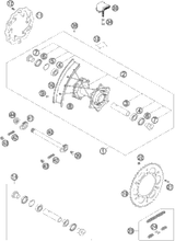 KTM REAR RIM 2,15X18'' EXCEL AL7 2005 450 MXC Racing 54810070000