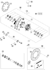 KTM TOP TRIPLE CLAMP X=20MM BLACK 2013 FE 501 7720103402030