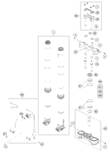 KTM bottom triple clamp X=22mm 2024 150 XC-W Chassis A49001032022
