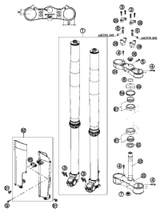 KTM TOP TRIPLE CLAMP D=54MM   09 09 2009 250 SX 5940103401930