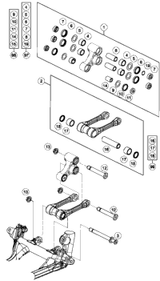 KTM TRIPLE CLAMP TOP X=22 BLACK 2014 250 SX 7770103402230