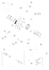 KTM TOP TRIPLE CLAMP X=22MM OR 2017 450 EXC-F SIX DAYS 7720103402204