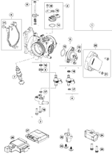 KTM Top triple clamp X=22 mm 2019 2021 450 XC-F Chassis 7910103402230