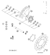KTM BRAKE DISC FRONT D=260MM 03 2003 250 MXC 54809060000