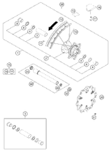 KTM BRAKE DISC FRONT D=260MM 03 2004 450 SXS Racing 54809060100