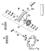 KTM BRAKE DISC FRONT D=260MM 03 2005 125 EXC 54809060100