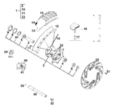 KTM FRONT BRAKE DISK D=260MM 92 1994 620 Pharaonen Rallye 56509060700