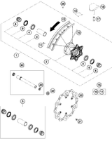 KTM BRAKE DISC FRONT D=260MM 03 2004 525 EXC Racing 54809060100