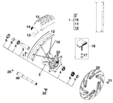 KTM FRONT BRAKE DISK D=260MM 92 1994 125 SX 56509060700