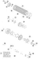 KTM SLAVE CYLINDER CPL. LC8 DOT 2017 1290 SUPER ADVENTURE T 60032061344