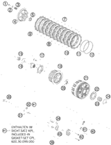 KTM SLAVE CYLINDER CPL. LC8 DOT 2018 1290 SUPER DUKE R - Engine 60032061344
