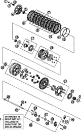 KTM SLAVE CYLINDER CPL. LC8 DOT 2022 1290 SUPER ADV. S/R Engine 60032061344