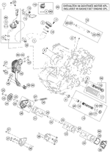 KTM INSTRUMENTS BRACKET CPL. 2014 1290 SD R BLACK 6130104304433
