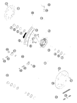 KTM HAND BRAKE CYLINDER CPL. SX 06 06 2009 250 XCF-W 54813001200