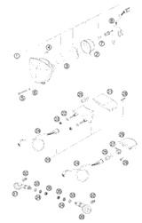KTM HAND BRAKE CYLINDER CPL. SX 06 06 2009 300 XC-W USA 54813001200