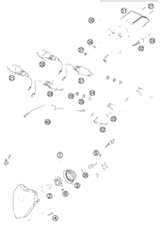 KTM HAND BRAKE CYLINDER CPL. SX 06 06 2008 250 XC USA 54813001200