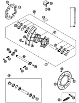 KTM HAND BRAKE CYLINDER CPL. SX 06 06 2008 505 XC-F USA 54813001200