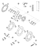 KTM HAND BRAKE CYLINDER CPL. SX 06 06 2009 250 XC-F USA 54813001200