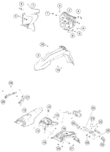 KTM Lock kit cmpl. 2022 690 ENDURO R Chassis 76911066044