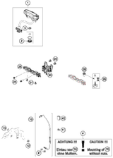 KTM PISTON CPL. 250 2 RINGS  05 05 2009 250 SX 54830007200 I