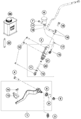 KTM REAR BRAKE CONTROL 2017 1290 SUPER DUKE GT GREY 6031306000030