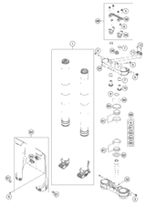 KTM Piston rod cmpl. right 2023 65 SX Chassis 35480546S3