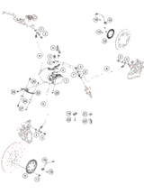 KTM Axle clamp and fork pipe right 2018 RC 390 BLACK 93501007000