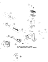 KTM MASTER CYLINDER CPL.   06 06 2013 TE 300 54802030044