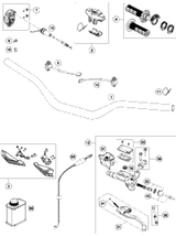 KTM MASTER CYLINDER CPL.   06 06 2008 250 SX-F 54802030044