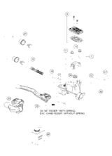 KTM MASTER CYLINDER CPL.   06 06 2013 250 SX 54802030044
