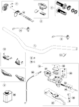 KTM MASTER CYLINDER CPL.   06 06 2008 450 EXC-R USA 54802030044
