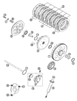 KTM OUTPUT CYLINDER CPL. 27MM 03 2003 525 MXC Racing 59032061044