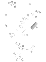 KTM HAND BRAKE CYLINDER CPL. SX 09 09 2010 300 XC 77013001044