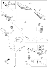 KTM HAND BRAKE CYLINDER CPL. SX 09 09 2010 300 XC-W 77013001044