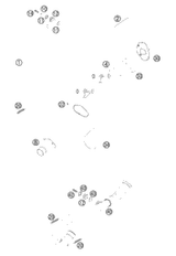 KTM HAND BRAKE CYLINDER CPL. SX 09 09 2013 250 XC 77013001044