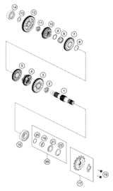 KTM SPRING 4,0N/MM SET D=5,0MM 2006 300 XC 91410013S