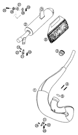 KTM REAR WHEEL HUB CPL.    2004 2004 2009 50 SX Mini 45110010144
