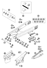 KTM FRONT RIM 1,6X21'' EXCEL AL4 1999 300 SX 54609070100