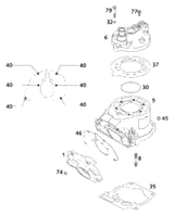 KTM PISTON II CPL. 64MM 200  2004 2004 200 EXC 52330007300 II