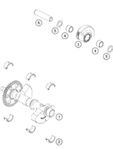 KTM Engine gasket 790 Duke 2019 790 ADVENTURE WHITE 63530099000