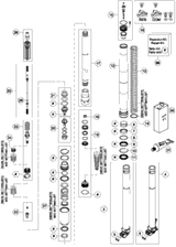 KTM Fork outer tube 49,13x577 dt54 db60 natu 2020 250 SX 48601671