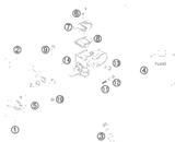 KTM BRAKE CALIPER CPL.FR. 50 LC 02 02 2014 50 SX Mini 45113015000