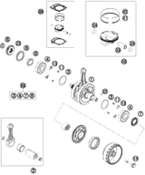 KTM GASKET SET 350 SX-F 2013 HBERG FE 350 77230099000