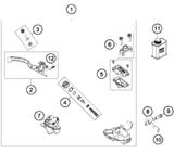 KTM BOTTOM TRIPLE CLAMP CPL.  07 07 2009 690 Duke White 7500103203201S